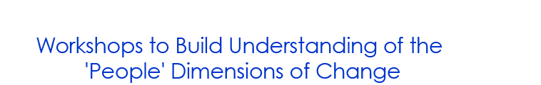 Workshops to Build Understanding of the 'People' Dimensions of Change